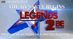 Desktop Screenshot of legends2be.com